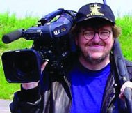 HAPPINESS IS A WARM GUN: Michael Moore shoots from the hip in Bowling for Columbine
