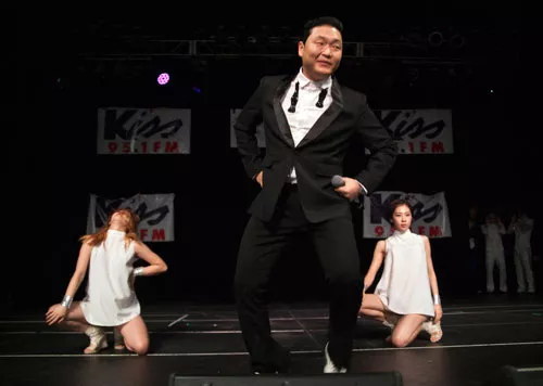 He well may end up a one-hit wonder, but for this night, PSY tried his best to get the whole place dancing. Sadly, he only performed his worldwide smash "Gangnam Style" at the Fillmore on Dec. 12, 2012.