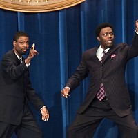 HOUSE PARTY: Chris Rock and Bernie Mac aim for the Oval Office in Head of State (Photo: DreamWorks)