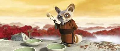 I'M GAWKING HERE!: Master Shifu (Dustin Hoffman) in Kung Fu Panda.