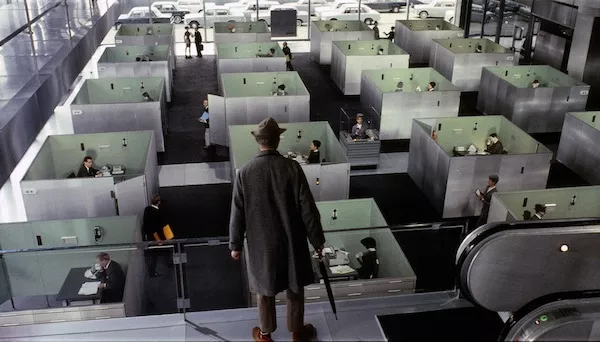 Jacques Tati in Playtime (Photo: Criterion)