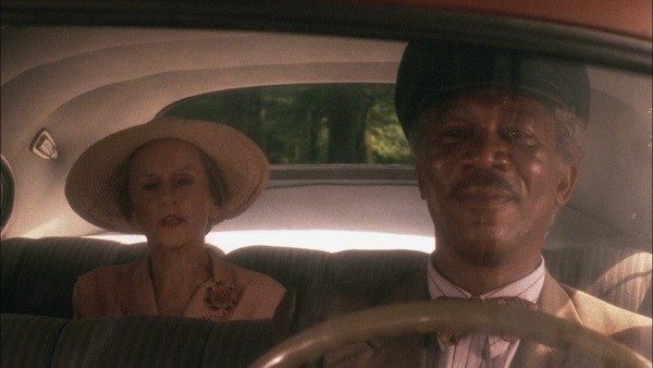 Jessica Tandy and Morgan Freeman in Driving Miss Daisy (Photo: Warner Bros.)