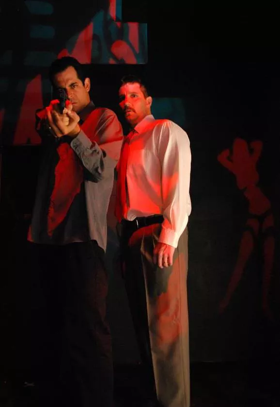 J.R. Adduci as Denny (left) and John C. Cunningham as Joey