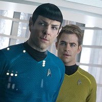 KEEP ON TREKKIN': Zachary Quinto and Chris Pine are back as Spock and Kirk in Star Trek Into Darkness. (Photos: Paramount)