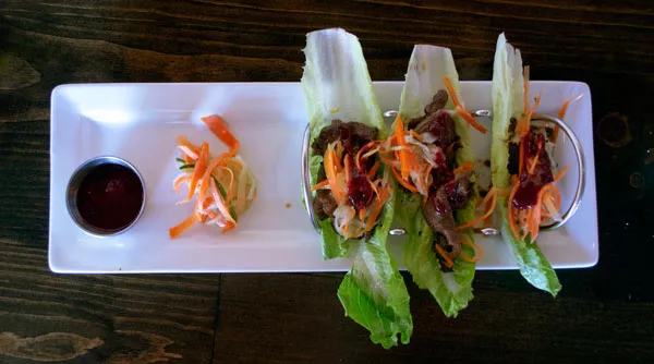 Korean bulgogi lettuce wraps