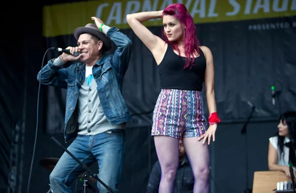 Las Cafeteras at the Latin American Festival at Symphony Park on Oct. 12.