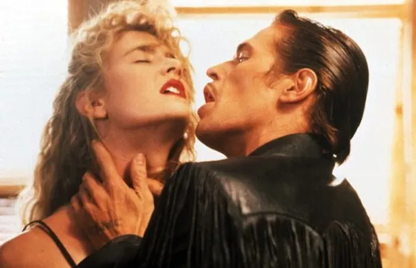 Laura Dern and Willem Dafoe in Wild at Heart (Photo: Twilight Time)