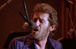 Levon Helm, performing with The Band in a scene from Martin Scorsese's 1978 film The Last Waltz.