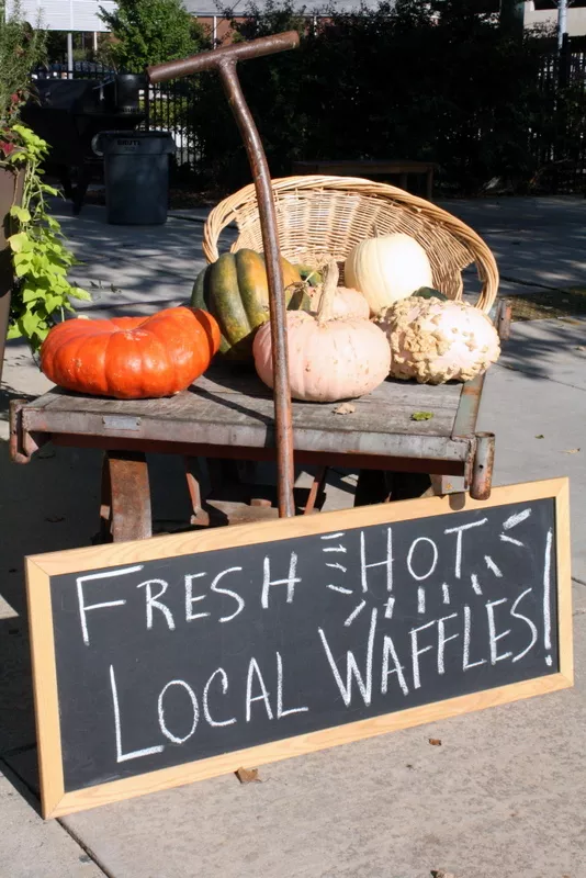 Local Waffles at Atherton Mill Market