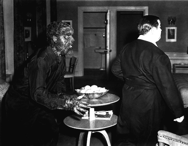 Lon Chaney Jr. and Lou Costello in Abbott and Costello Meet Frankenstein (Photo: Universal)