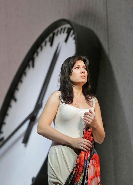 Marina Rebeka as Violetta in Verdi's "La Traviata." Photo by Ken Howard/Metropolitan Opera.