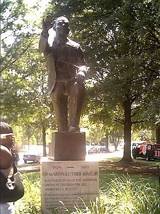 Marshall Park statue of (supposedly) Martin Luther King, Jr.