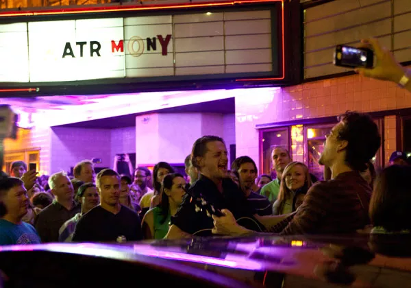 Matrimony performs outside of the Neighborhood Theatre on May 30.