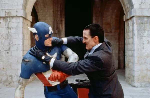 Matt Salinger and Scott Paulin in Captain America