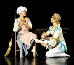 JEFF CRAVOTTA - Mia Cunningham and Alexei Khimenko in NC Dance - Theatre's Cinderella (left), which opens - Thursday
