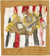 Mixed media collage by Alfred Leslie