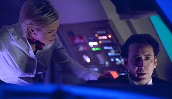 Nicky Whelan and Nicolas Cage in Left Behind (Photo: Stoney Lake Entertainment)