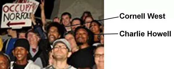 Occupy Norfolk takes a group picture with Cornell West in October
