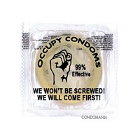 Occupy the bedroom: Company makes 'occupy' condoms