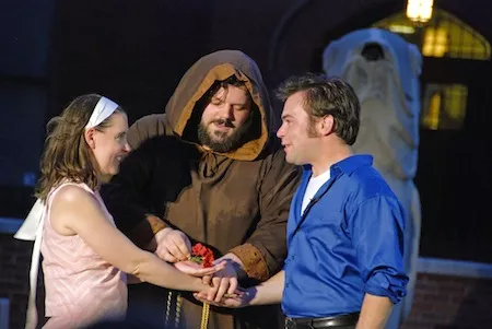 Peter Smeal (center) as Friar Laurence in Romeo and Juliet, 2008.