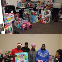 Photos from a recent toy drive for the Citiside neighborhood, sponsored by the Thomas Davis Defending Dreams Foundation and Give N Go