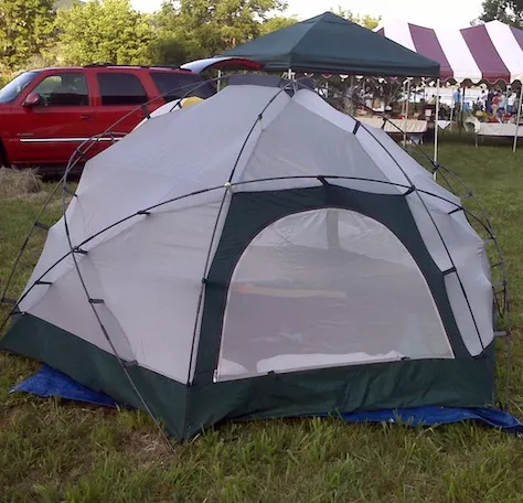 pitch tent