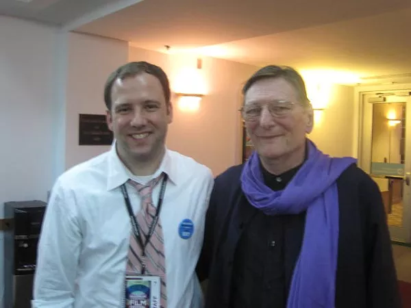 Mr. Schepisi (right) with RiverRun Executive Director Andrew Rodgers