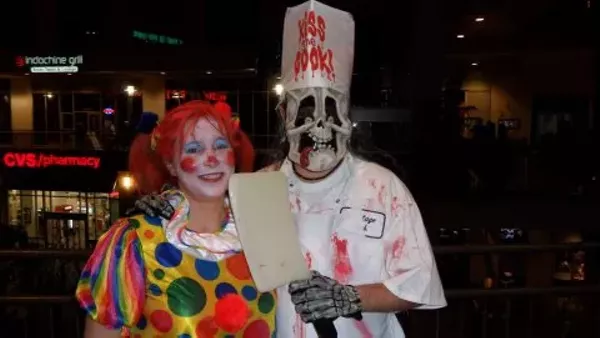 the rich and bennet halloween bar crawl took costumed partiers around uptown on saturday