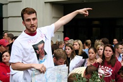 ASHLEY GOODWIN - SEARCH PARTY: Volunteers gather to search for Fleischmann Tues., Nov. 13