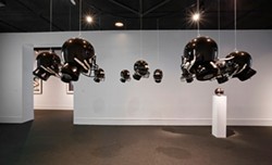Shaun Leonardo's 'Bull in the Ring' installation