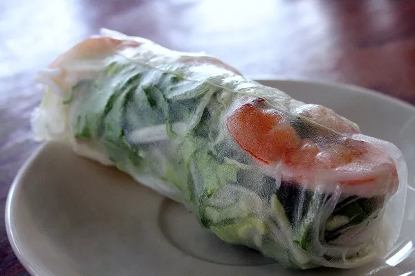 Shrimp spring roll at Ben Thanh