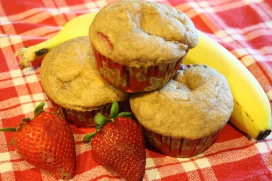 Strawberry Banana Muffins