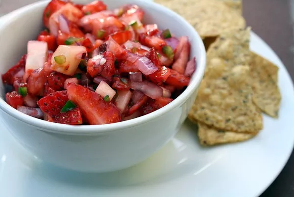 Sweet and Savory Strawberry Salsa