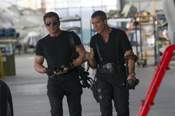 Sylvester Stallone and Antonio Banderas in The Expendables 3 (Photo: Lionsgate)