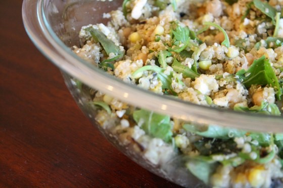 The corn gives this salad a hint of sweetness