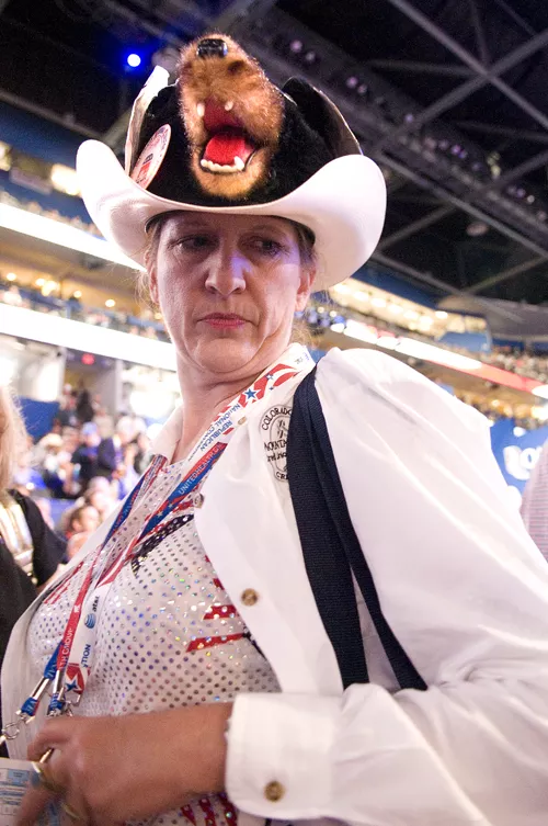 The RNC might not want much public involvement, but it sure does like funny hats.