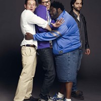 The stars of Undateable, from left: Brent Morin, Rick Glassman, Ron Funches and Chris D'Elia