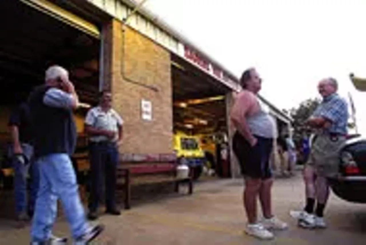 You Got To Talk Politics Cover Creative Loafing Charlotte To Enlarge Jim Stawniak The Volunteer Fire Department In Sardis Miss From Left