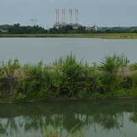 This is one of the two unlined, high-hazard coal-ash ponds behind Duke Energy's Riverbend plant. It's 80-feet deep, encompasses 41 acres and can fit 200 tennis courts on its surface. Charlotte-Mecklenburg Utilities withdraws 80 percent of the city's drinking water just downstream.