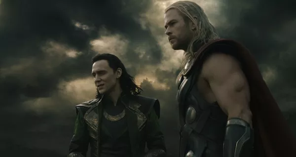 Tom Hiddleston and Chris Hemsworth in Thor: The Dark World (Photo: Disney &amp; Marvel)