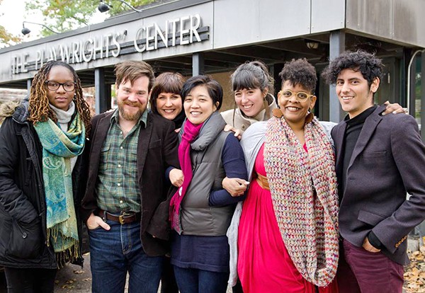 Rose (second from right) gathers with her fellow playwrights in St. Paul, Minnesota. (Photo Courtesy of the Playwrights' Center.)