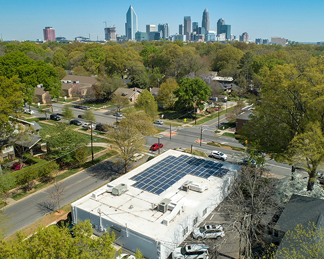 Capizzi MD's East Boulevard location has taken advantage of solar panels.