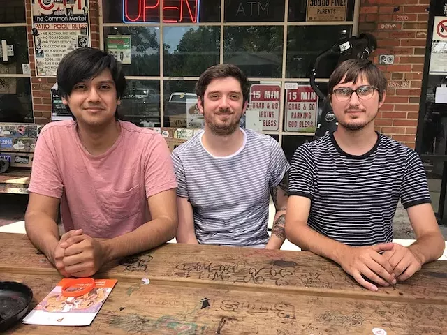 Looking glad (from left): Alex Ruiz, Matt McConomy and Jimmy Turner. (Photo by Mark Kemp)