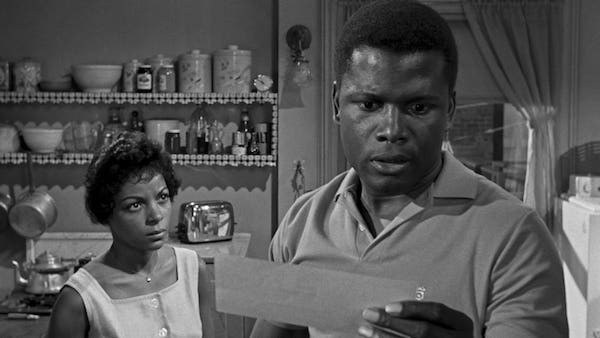 Ruby Dee and Sidney Poitier in A Raisin in the Sun (Photo: Criterion)