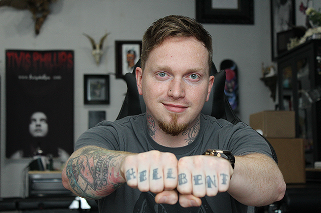 Chris Toler of Seventh Sin Tattoo.