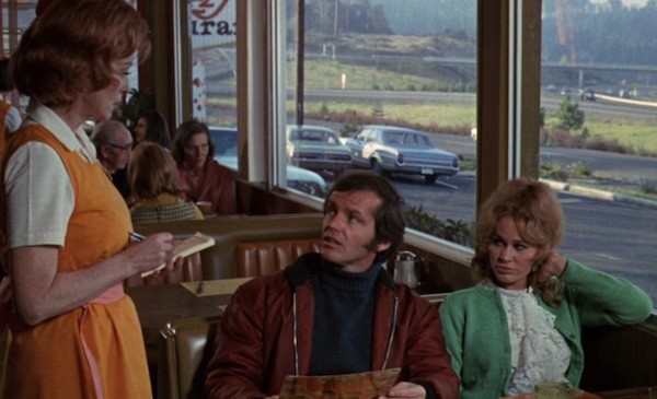Lorna Thayer, Jack Nicholson and Karen Black in Five Easy Pieces (Photo: Criterion)