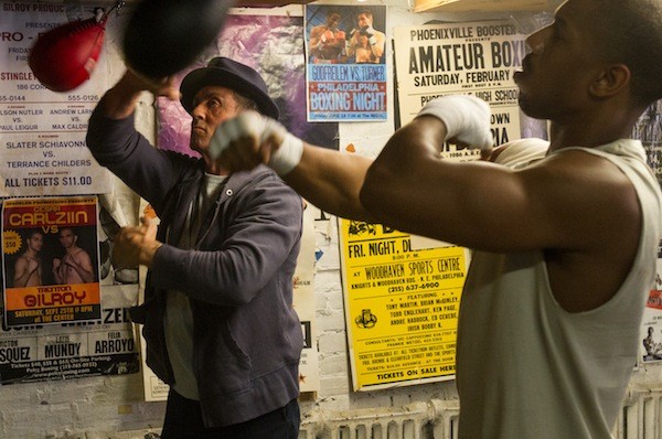 Sylvester Stallone and Michael B. Jordan in Creed (Photo: Warner Bros.)