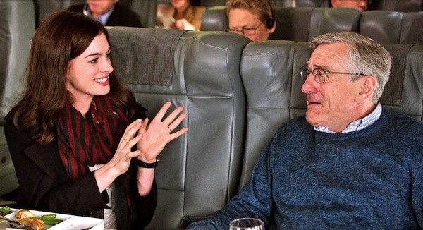 Anne Hathaway and Robert De Niro in The Intern (Photo: Warner Bros.)