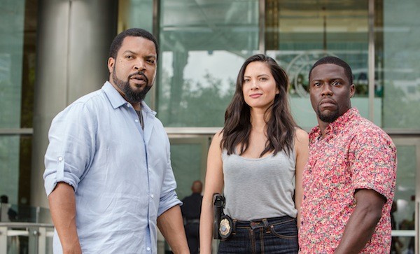 Ice Cube, Olivia Munn and Kevin Hart in Ride Along 2 (Photo: Universal)