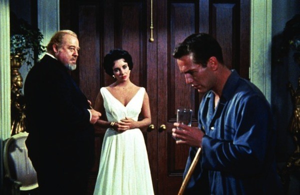 Burl Ives, Elizabeth Taylor and Paul Newman in Cat on a Hot Tin Roof (Photo: Warner)
